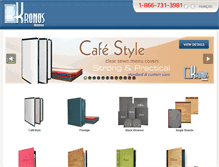 Tablet Screenshot of kronosmenus.com